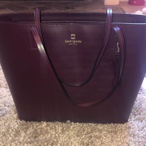 Kate spade maroon shoulder purse